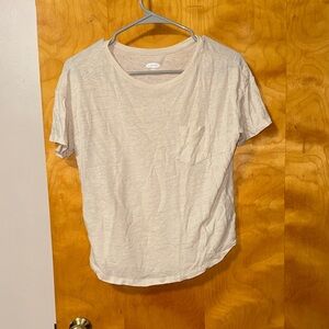 Old Navy Cream Boyfriend T-Shirt